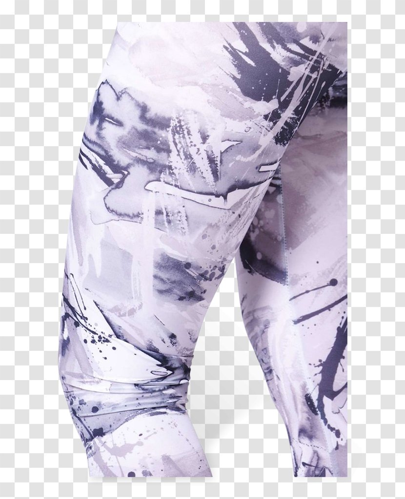 Clothing Pants Leggings Purple Lilac - Joint - Water-color Ink Smudges Transparent PNG
