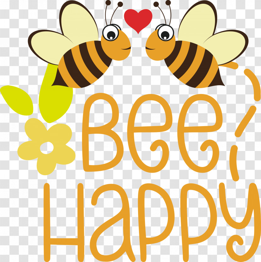 Honey Bee Bees Vector Logo Insects Transparent PNG