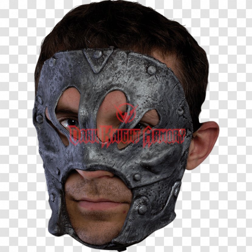 Latex Mask Silver Copper Berserker - Headgear Transparent PNG