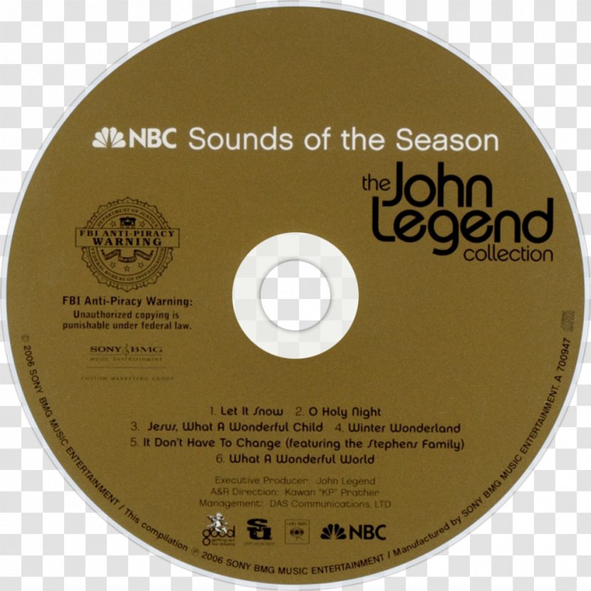 Compact Disc Sounds Of The Season: John Legend Collection Darkness And Light All Me Disk Image Transparent PNG
