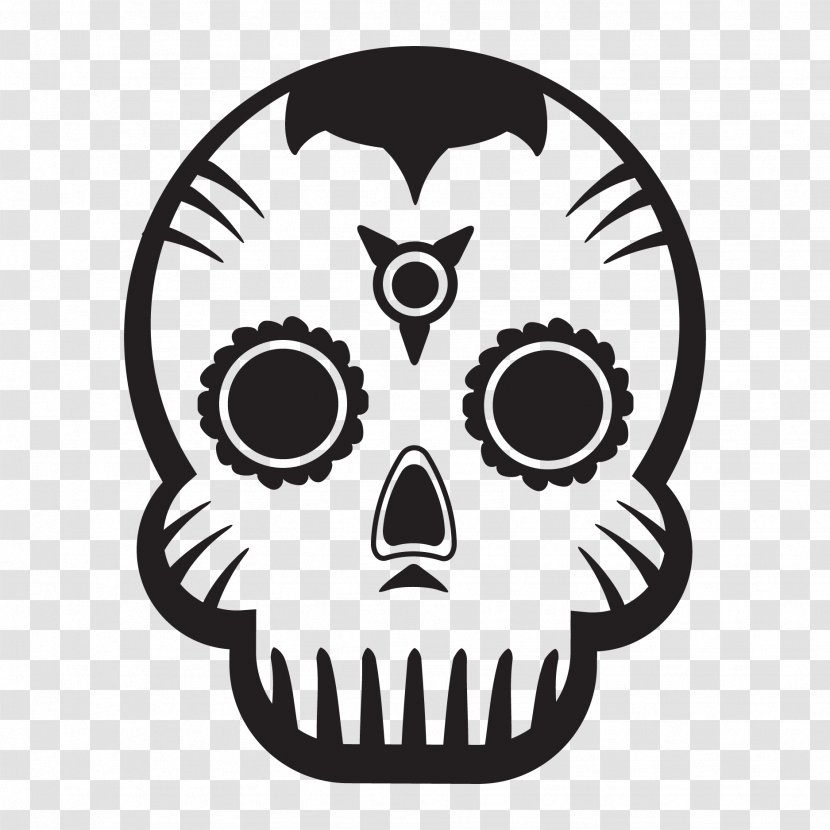 Calavera Day Of The Dead Skull Drawing - Head - Skulls Transparent PNG