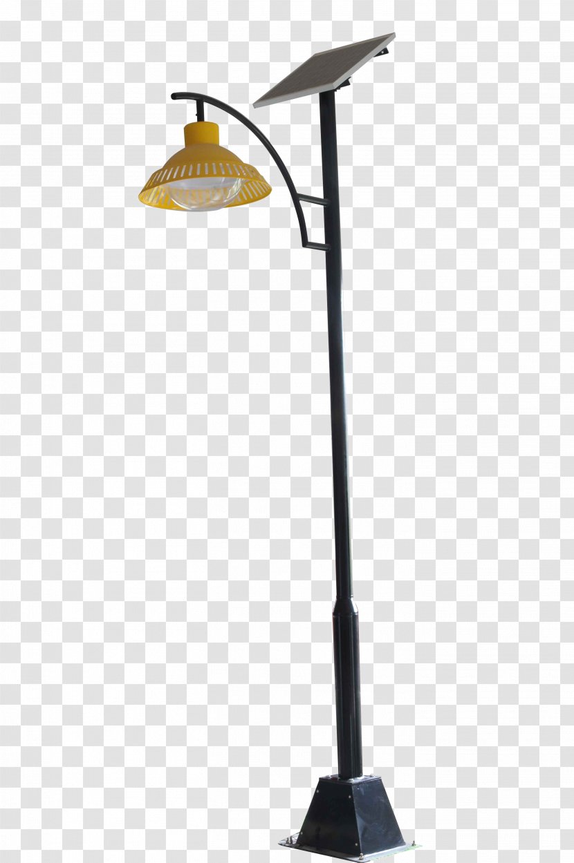 Solar Energy Street Light - Product - Yellow Shade Transparent PNG
