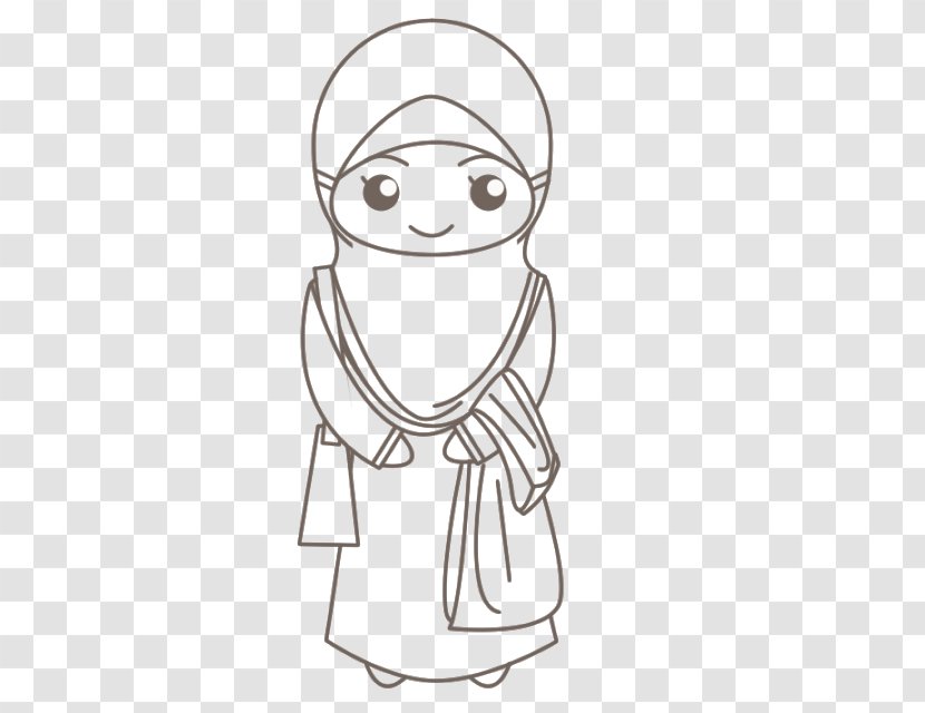 Doodle Drawing Muslim Emotion Allah - Silhouette - Ramadhan Transparent PNG