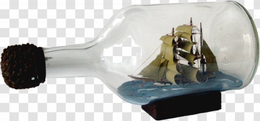 Bateau En Bouteille Boat Sailing Ship Bottle - Scale Models Transparent PNG