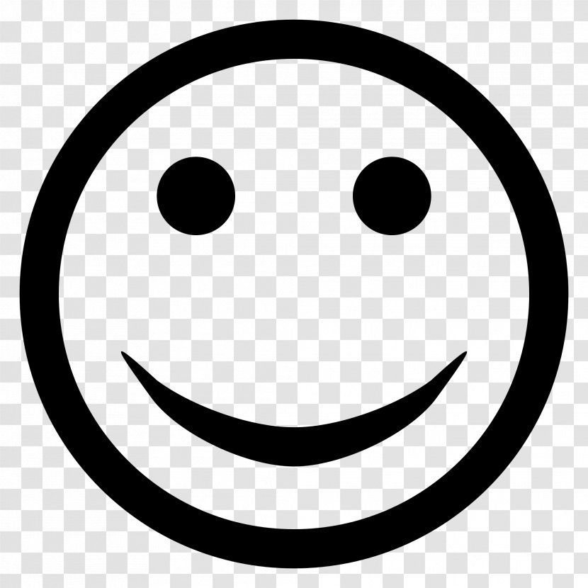 Smiley Emoticon Clip Art - Black And White - Mouth Smile Transparent PNG