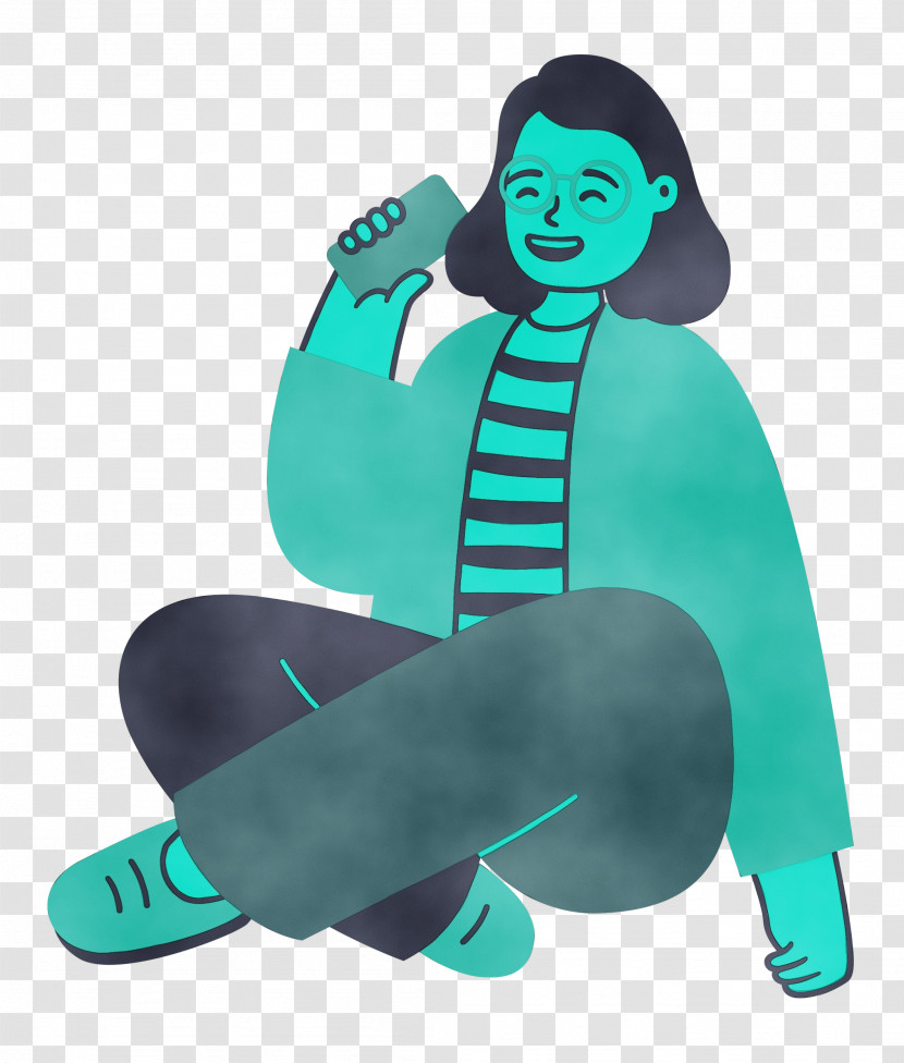 Character Shoe Cartoon Teal Microsoft Azure Transparent PNG