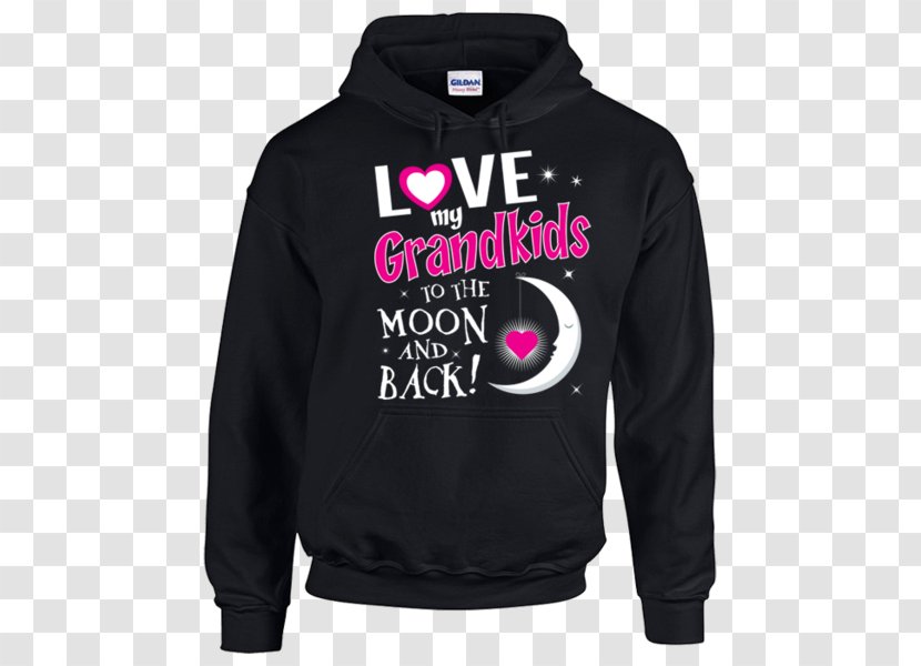 Hoodie T-shirt Bluza Clothing Sweater - Black - Grandfather Grandmother Transparent PNG