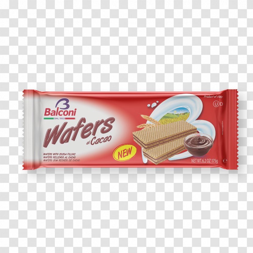 Neapolitan Wafer Biscuit Balconi Hazelnut - Cocoa Solids Transparent PNG