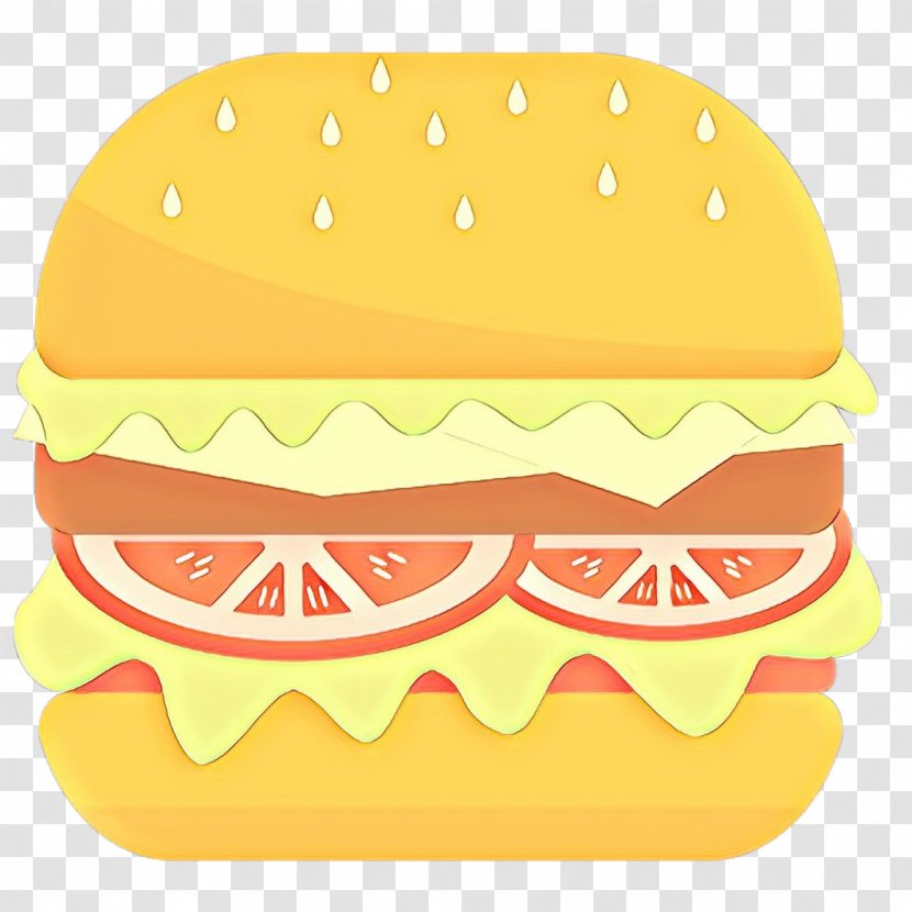 Junk Food Cartoon - Cheeseburger - Baking Cup Baked Goods Transparent PNG