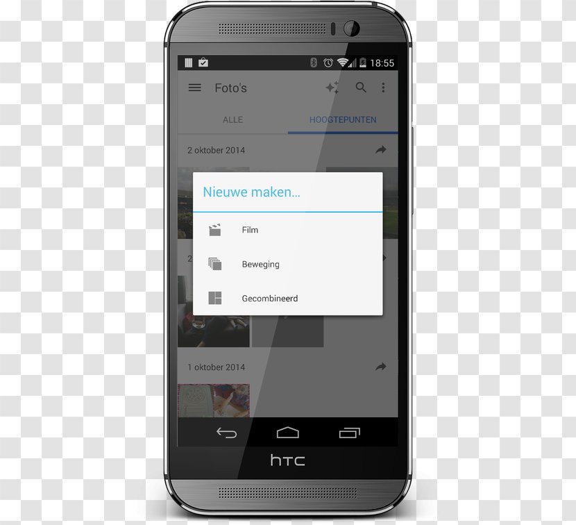 Smartphone Feature Phone HTC One (M8) Handheld Devices - App Design Material Transparent PNG