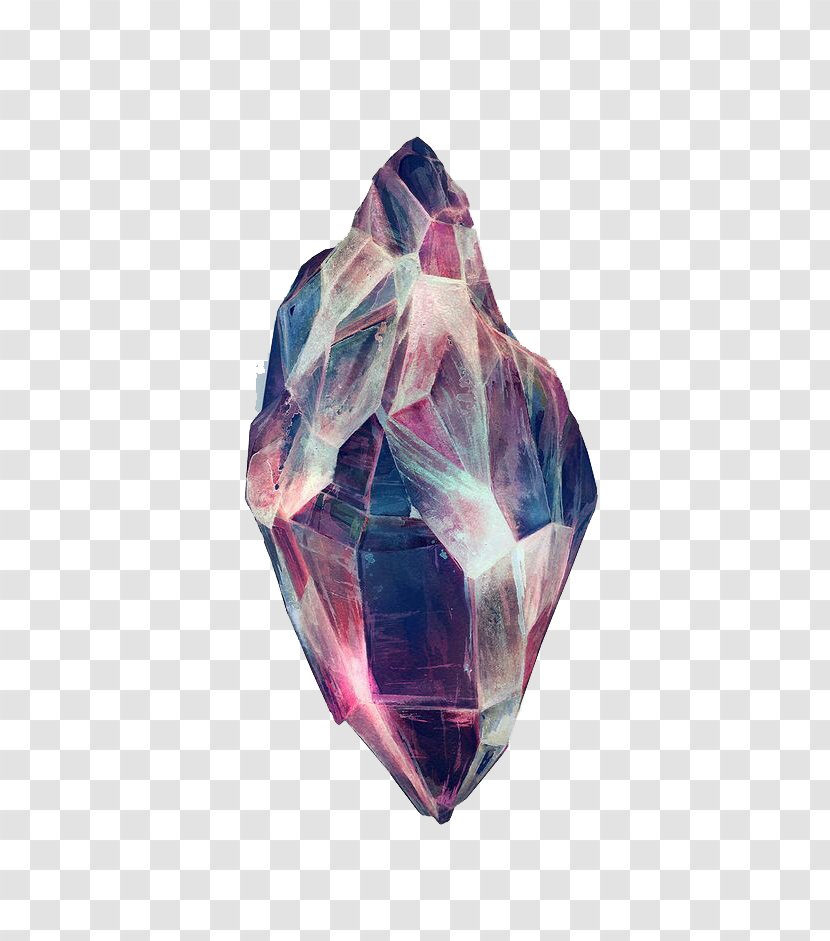 Watercolor Painting Drawing Illustrator Illustration - Amethyst - Science Fiction Diamond Transparent PNG