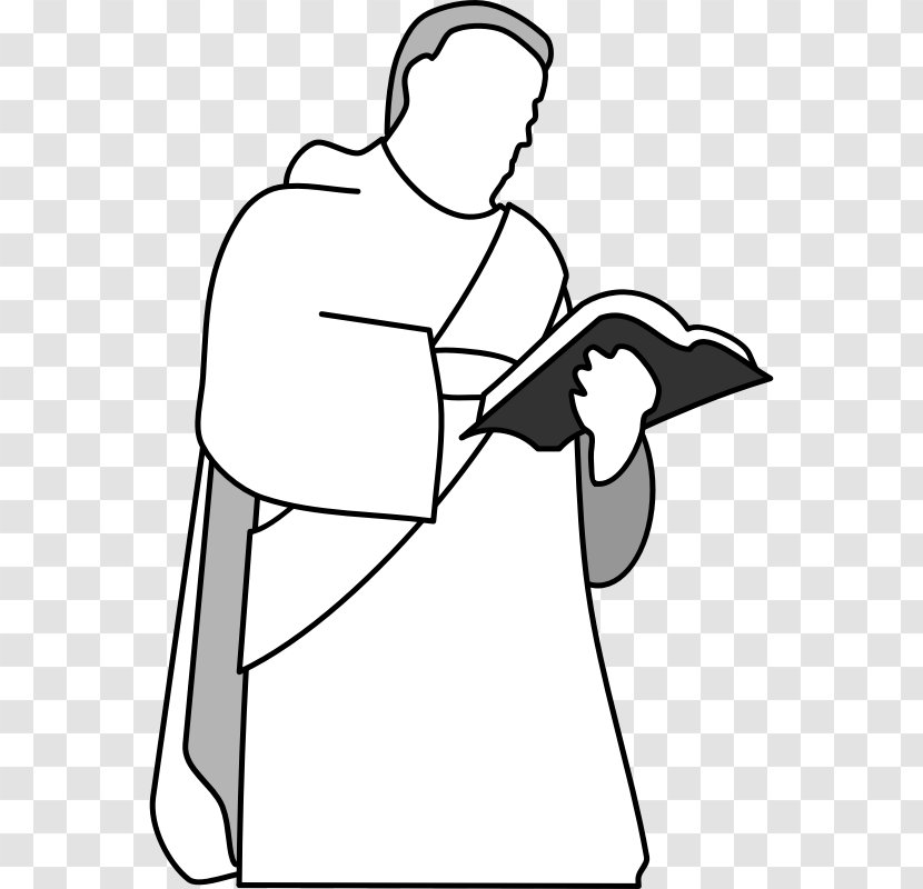 Deacon Ordination Clergy Clip Art - Silhouette - Pope Vector Transparent PNG