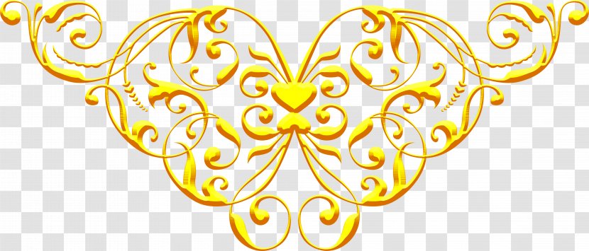 Ornament Yellow Clip Art Transparent PNG