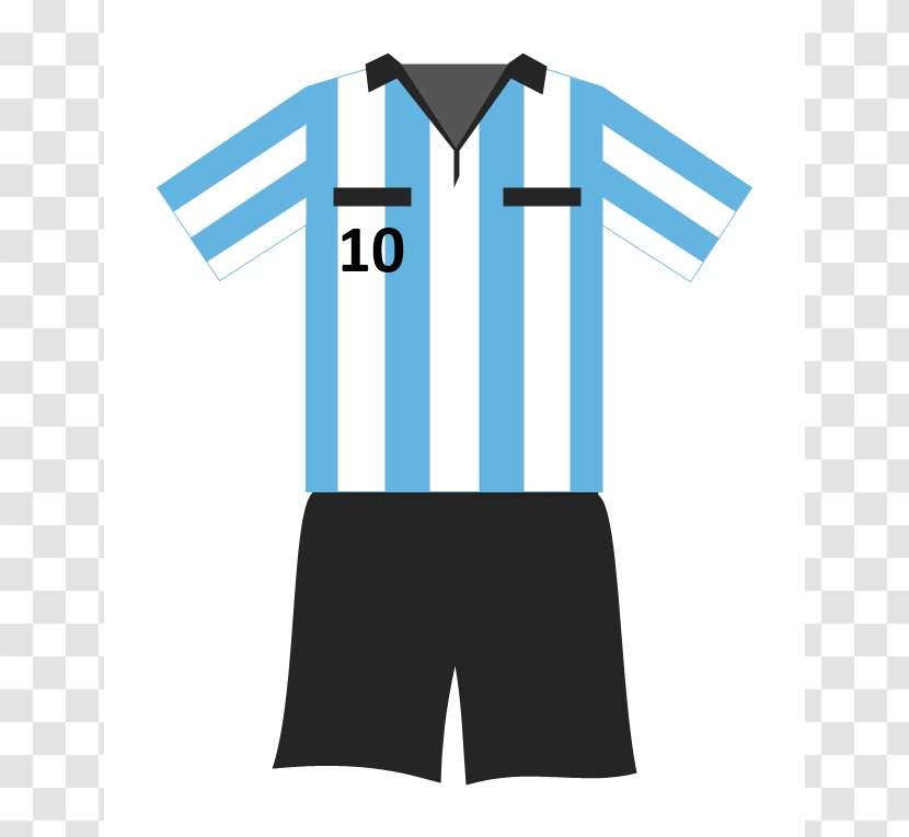 Football Jersey Kit Uniform Clip Art - Blue - Soccer Shirts Cliparts Transparent PNG