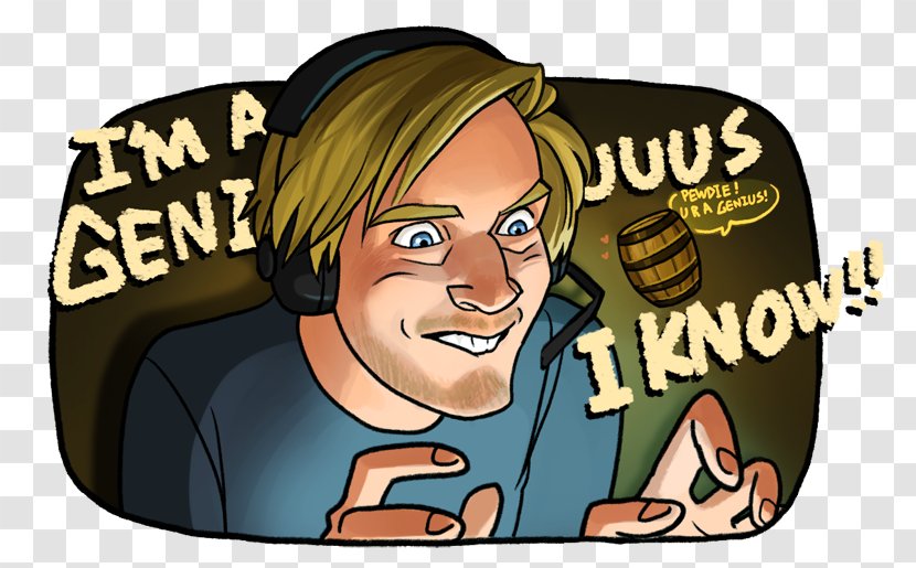 PewDiePie YouTube Fan Art Drawing - Silhouette - Youtube Transparent PNG