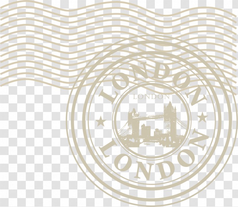 Tower Bridge Of London - White - Simple Gray Line Transparent PNG