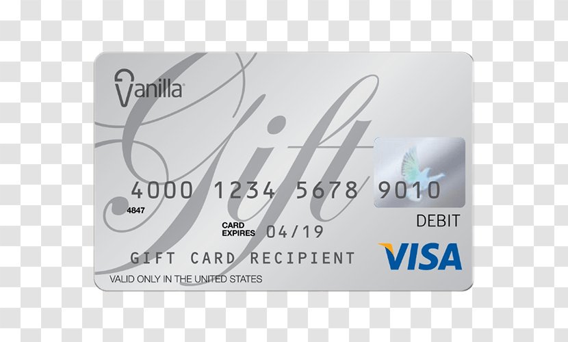 Gift Card Visa Credit Debit Stored-value - Label Transparent PNG
