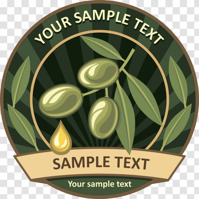 Olive Oil Label - Ingredient - Branch Transparent PNG