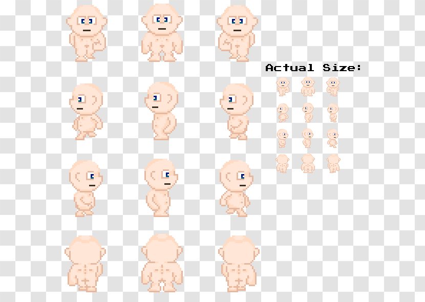 Nose Homo Sapiens Body Jewellery Material Cartoon - Head - Rpg Sprite Transparent PNG