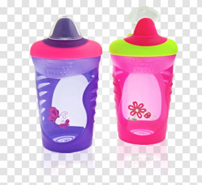 Sippy Cups Water Bottles Infant - Baby Gender Reveal Transparent PNG