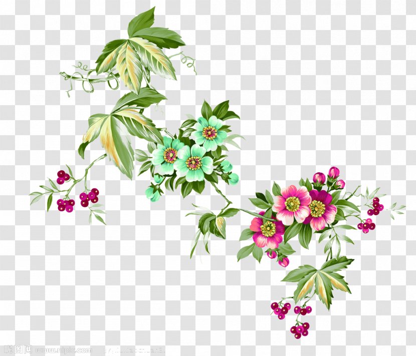 Flower Clip Art - Creative Colorful Flowers Transparent PNG