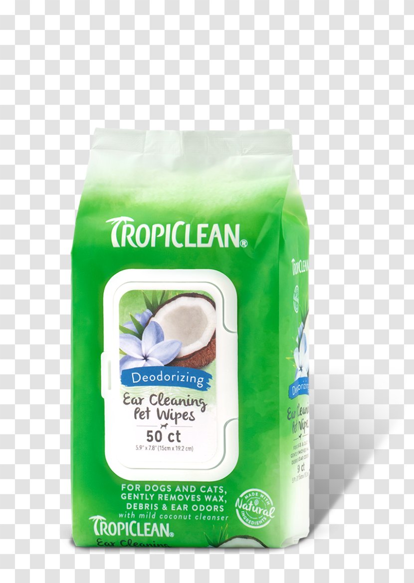 Dog Cat Tropiclean Ear Cleaning Wipes Pet Transparent PNG