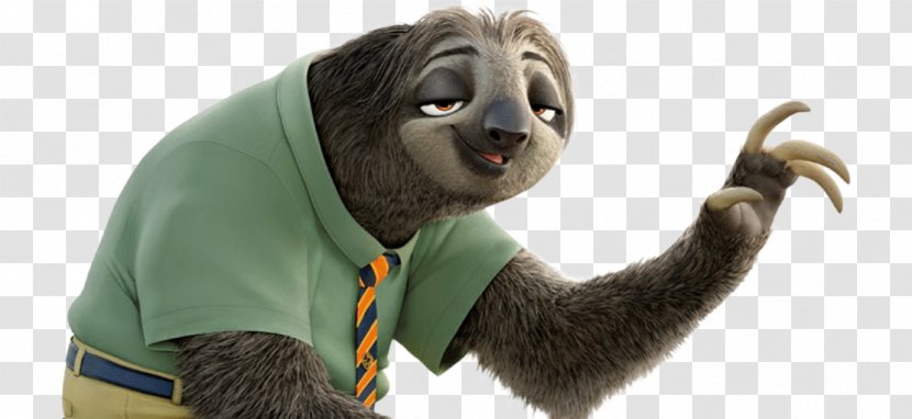 Flash Mayor Lionheart Sloth Nick Wilde Character - Film Transparent PNG