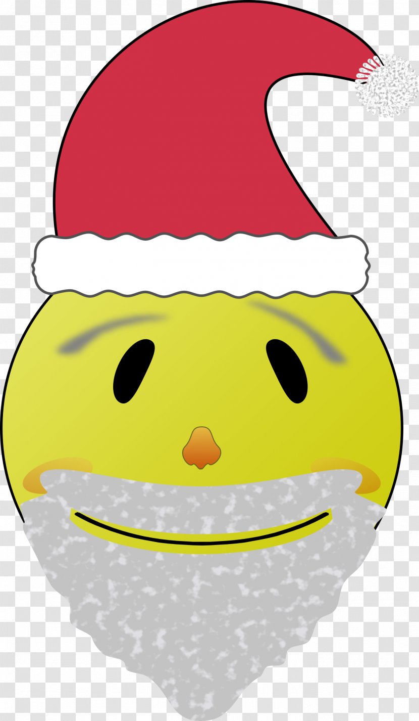 Smiley Santa Claus Emoticon Clip Art - Happiness - Cliparts Transparent PNG