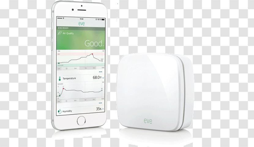 Elgato HomeKit Sensor Weather Apple - Bluetooth Low Energy - Emergency Room Transparent PNG
