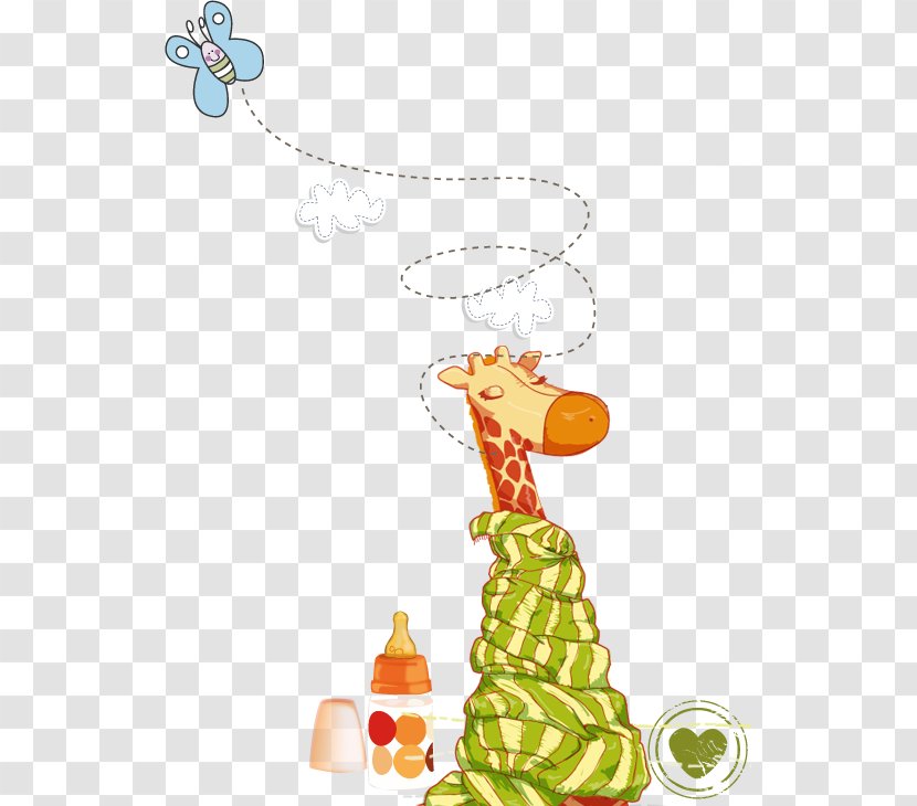Giraffe Product Christmas Ornament Day Orange S.A. - Organism Transparent PNG