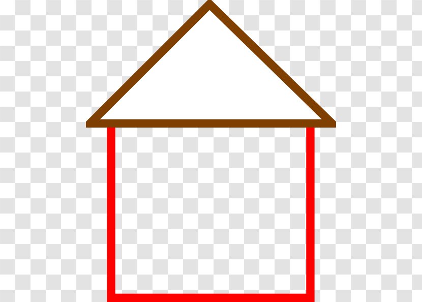 House Clip Art - Rectangle - Outline Of Transparent PNG