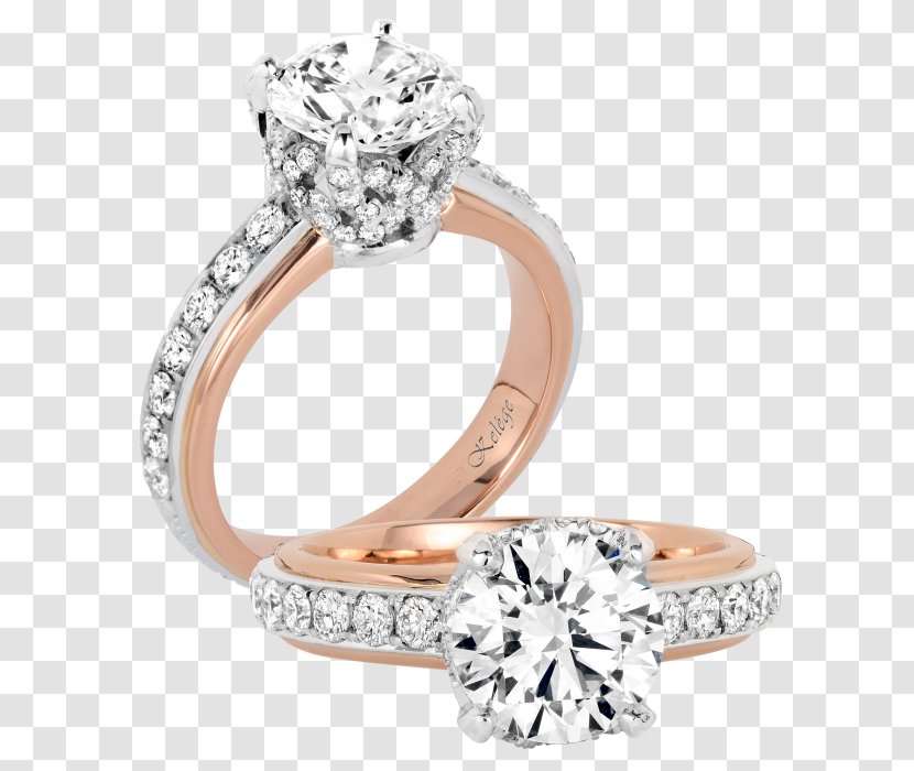 Wedding Ring Jewellery Gold Engagement - Creative Rings Transparent PNG