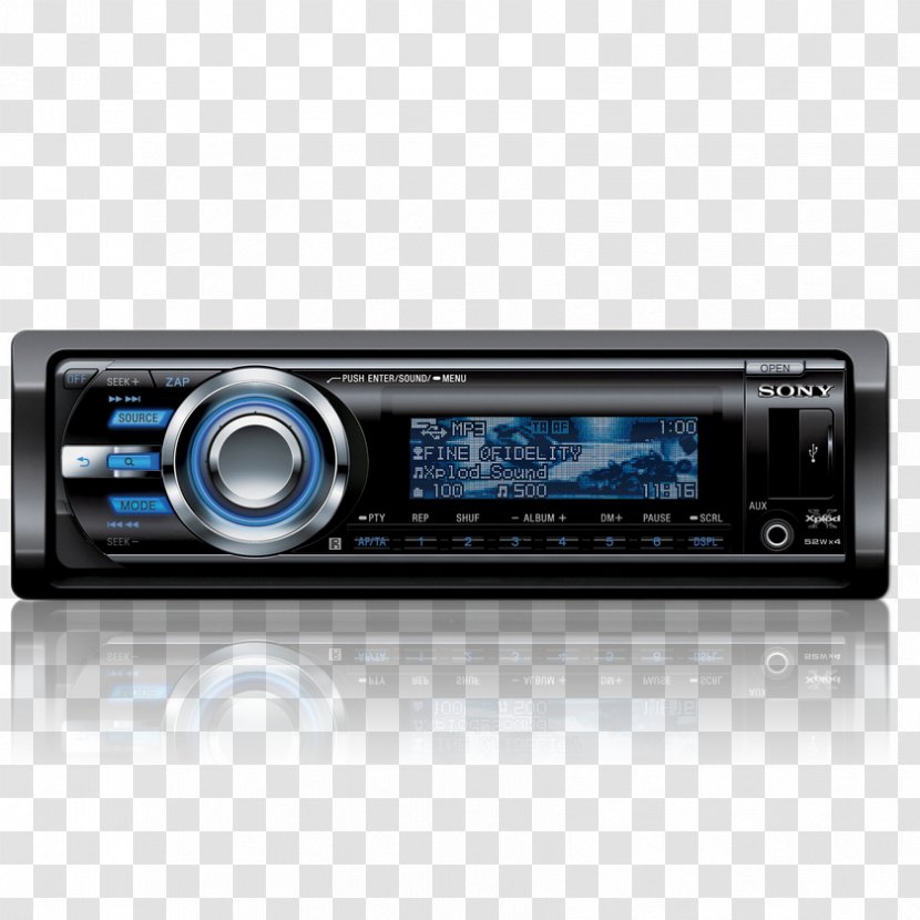 CD Player Vehicle Audio Compact Disc Compressed Optical Xplod - Electronics - Sony Transparent PNG