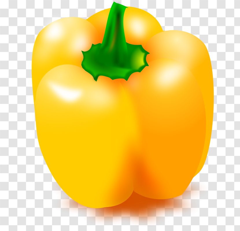 Bell Pepper Yellow Chili Clip Art - Close Up - Cheerleading Pom Poms Clipart Transparent PNG