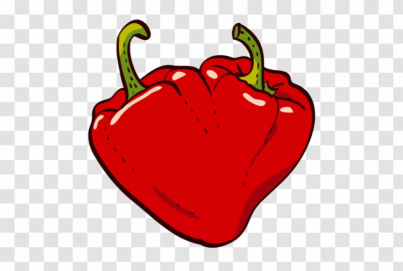 Illustrator Chili Pepper Royalty-free Heart - Food - Drawing Transparent PNG