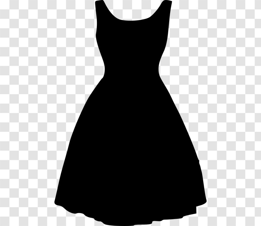 Little Black Dress Clothing Clip Art - Neck Transparent PNG