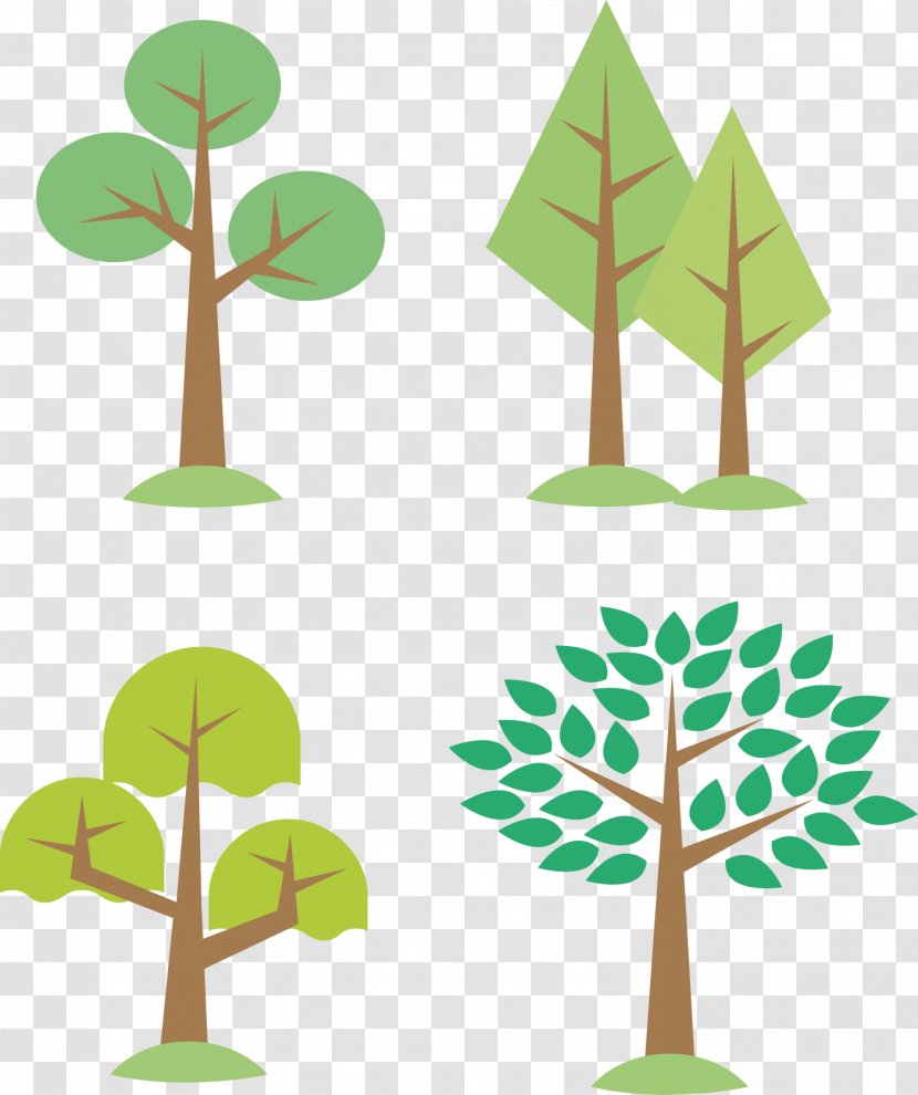 Tree Euclidean Vector Clip Art - Plant - Lush Poplar Forest Transparent PNG