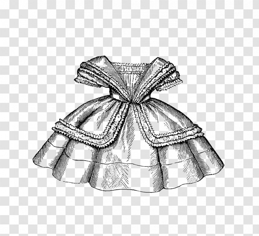 Victorian Fashion Era Dress Transparent PNG