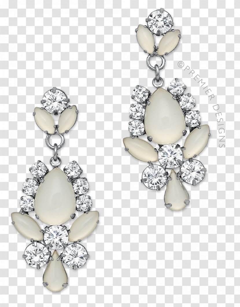 Earring Jewellery Charms & Pendants Gemstone Bling-bling - Silver Transparent PNG