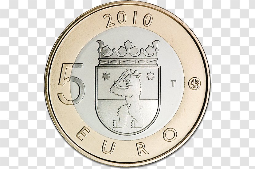 Finnish Euro Coins 5 Note - 2 Coin Transparent PNG