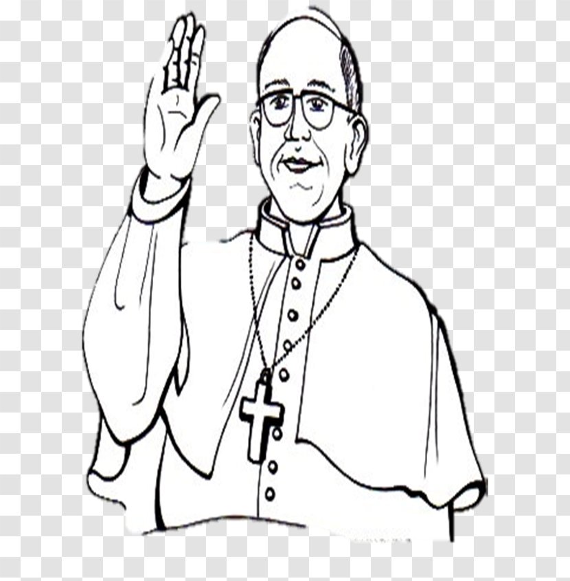 Drawing Pope Vatican City Cartoon - Heart - Painting Transparent PNG