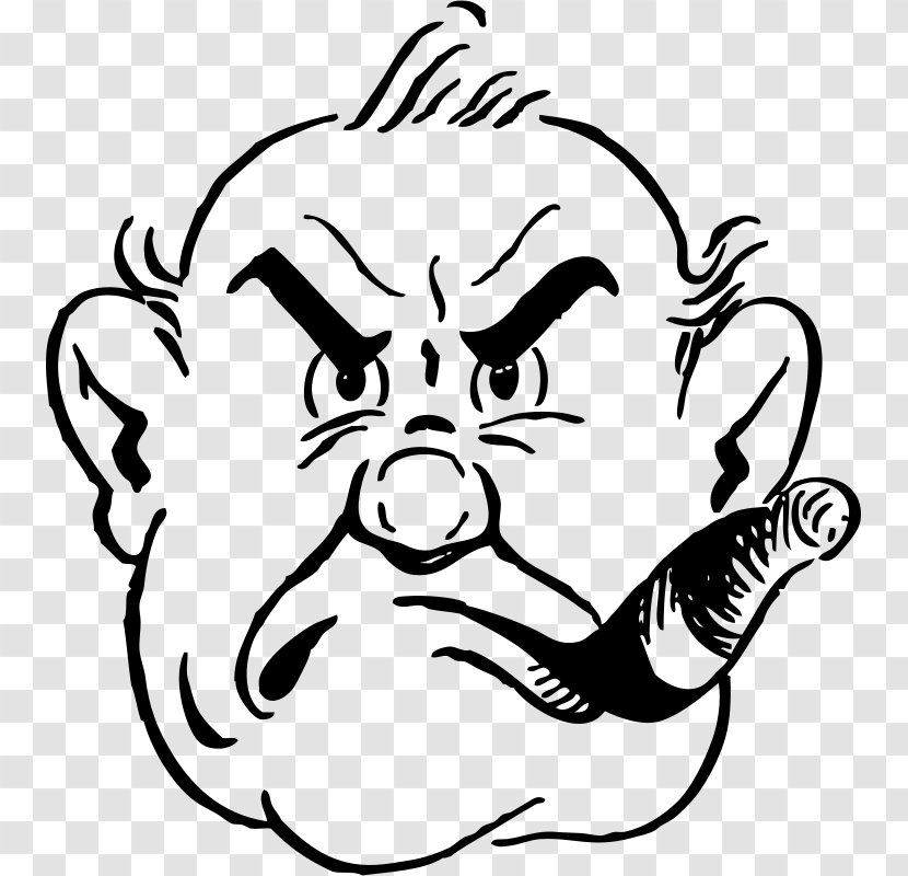The Art Of Caricaturing: A Series Lessons Covering All Branches Caricaturing Clip - Cartoon - Angry Man Transparent PNG