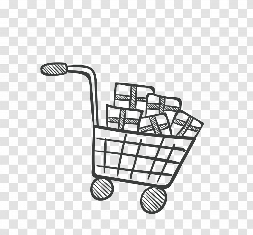 Online Shopping Cart - Bag - Line Transparent PNG