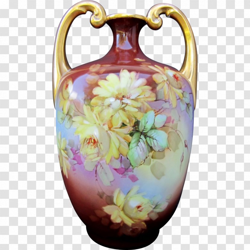 Vase Limoges Porcelain Pottery Jug - France Transparent PNG
