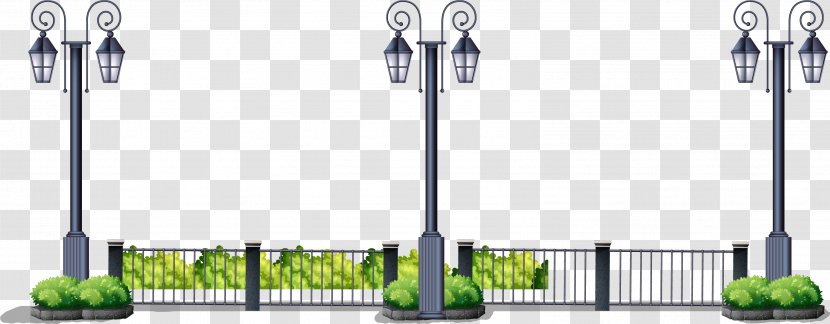 Street Light Euclidean Vector - Grass - Hand-painted Transparent PNG