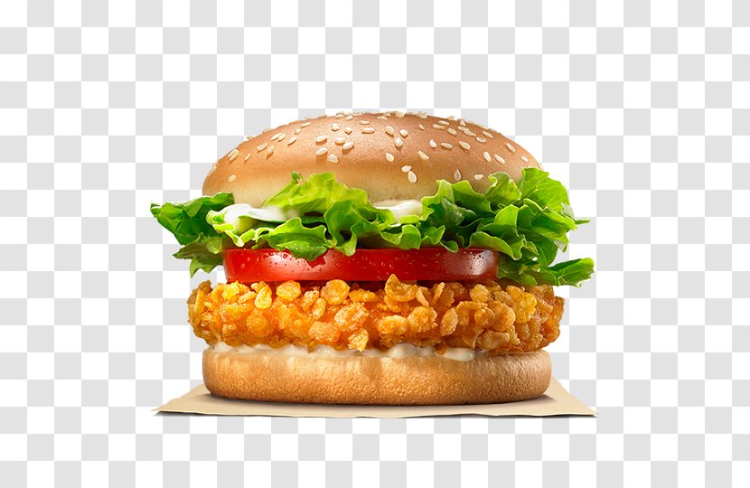 Whopper Hamburger Chicken Sandwich Wrap Crispy Fried - Junk Food Transparent PNG