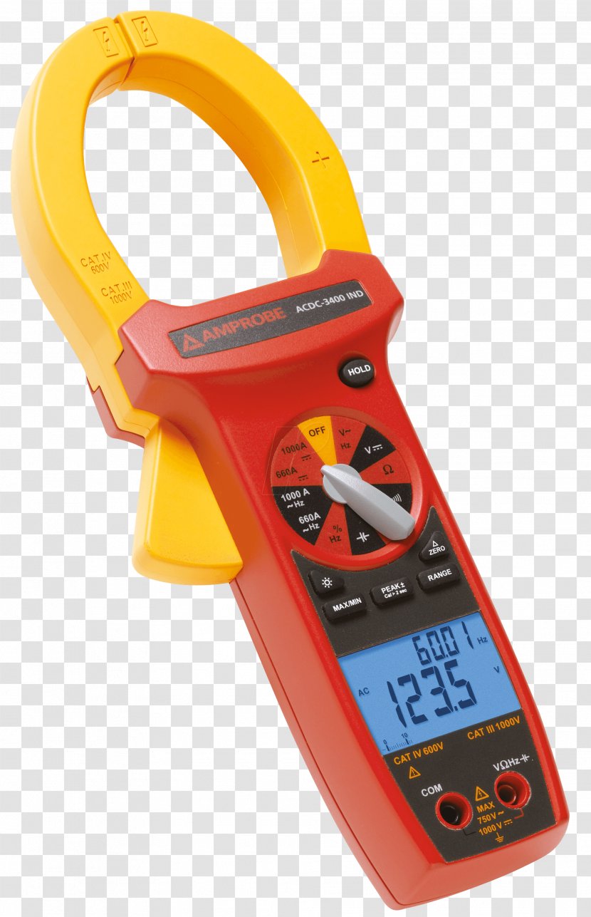 Current Clamp Measuring Instrument Root Mean Square True RMS Converter Multimeter - Rectifier - Acdc Transparent PNG