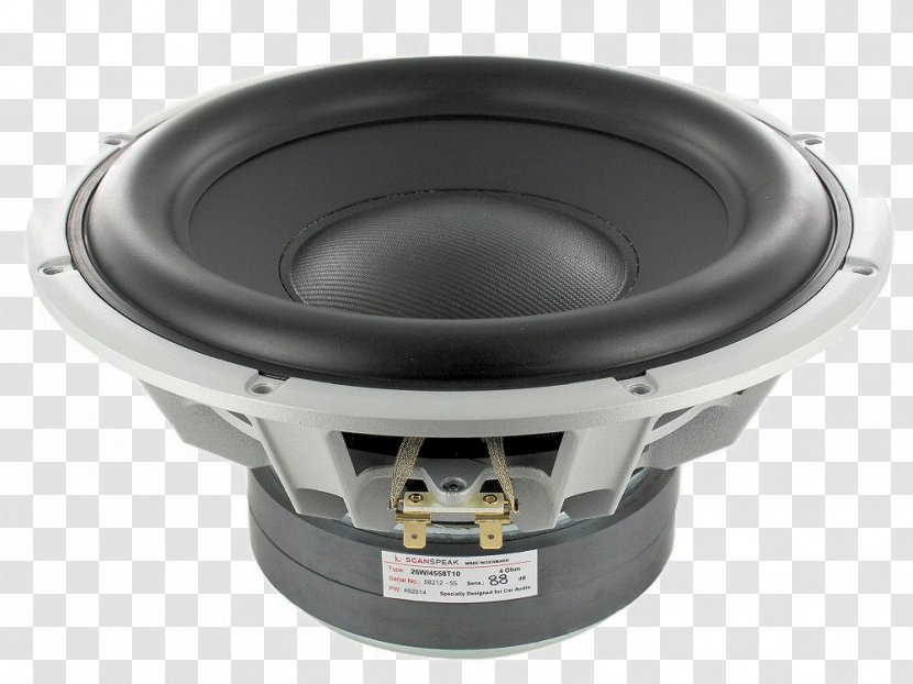 Subwoofer Scan-Speak Loudspeaker Excursion - Scanning Cars Transparent PNG