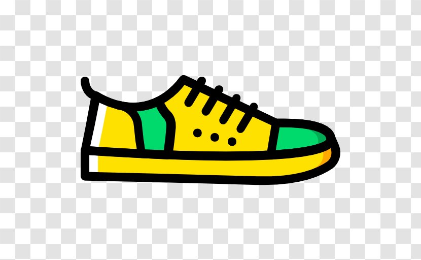 Label Printer Clothing Barcode - Yellow - Sneakers Icon Transparent PNG
