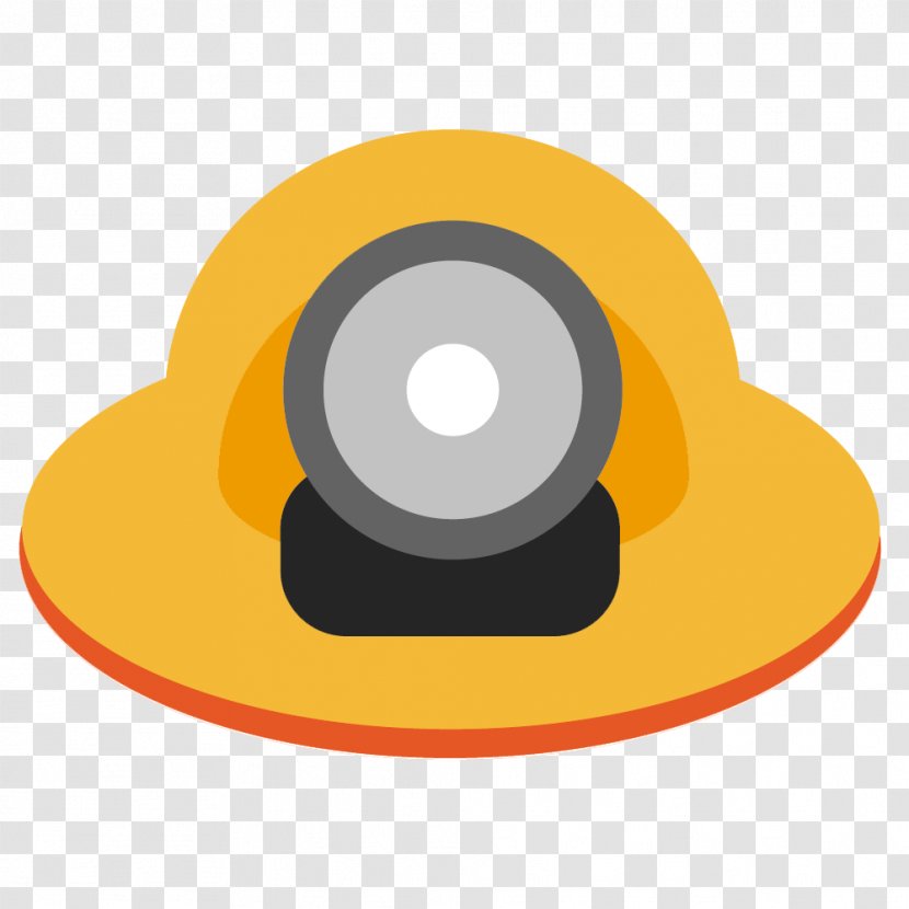 Hard Hat Miners Cap - Yellow - Miner's Helmet Transparent PNG